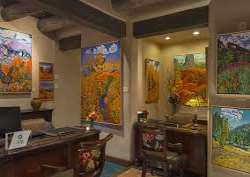 La Posada showcased the work of American artists l La Posada showcased the work of American artists long before galleries or art museums adorned the Santa Fe cultural scene. Today, the hotel curates pr